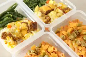 Can you freeze a cooked dish made with frozen products?