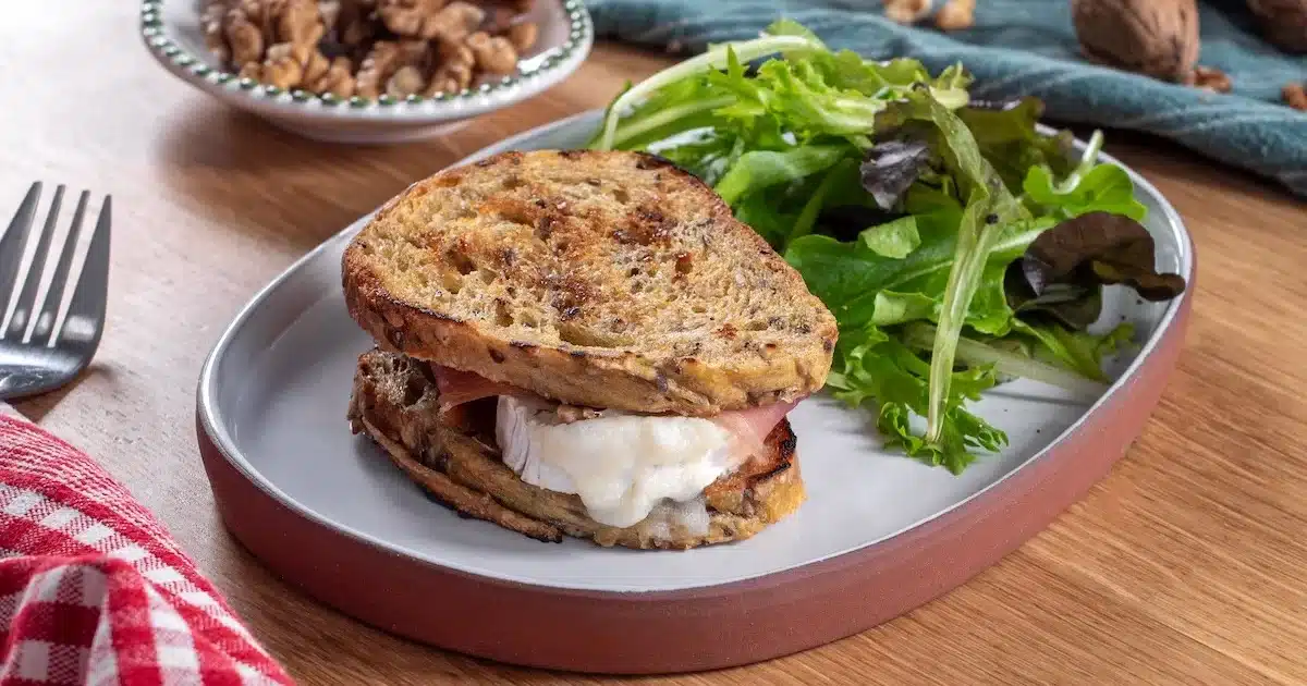You'll Love This Original Grilled Cheese with Melted Goat Cheese and Prosciutto!